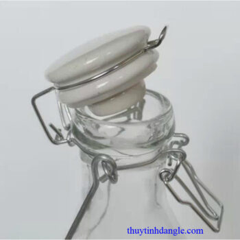 chai thủy tinh nắp sứ 500ml