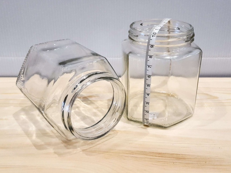 mua sỉ hũ thủy tinh lục giác 730ml 